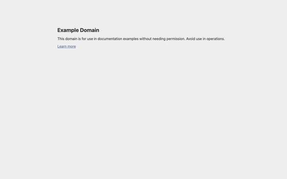 example.com as a human sees it