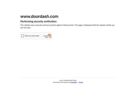 doordash.com as a human sees it