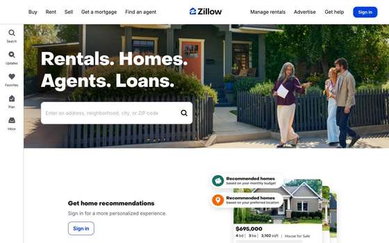 zillow.com as a human sees it