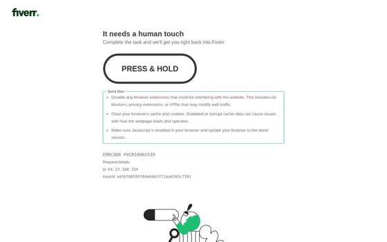 pro.fiverr.com as a human sees it